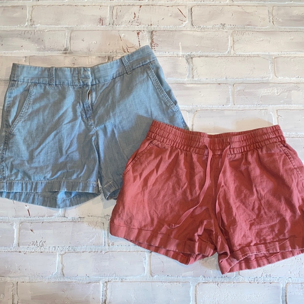 J.Crew & Old navy linen blend shorts bundle!!